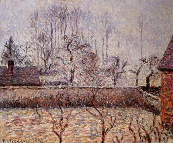 卡米耶 畢沙羅 Landscape, Frost and Fog, Eragny 卡米耶 畢沙羅 Landscape, Frost and Fog, Eragny